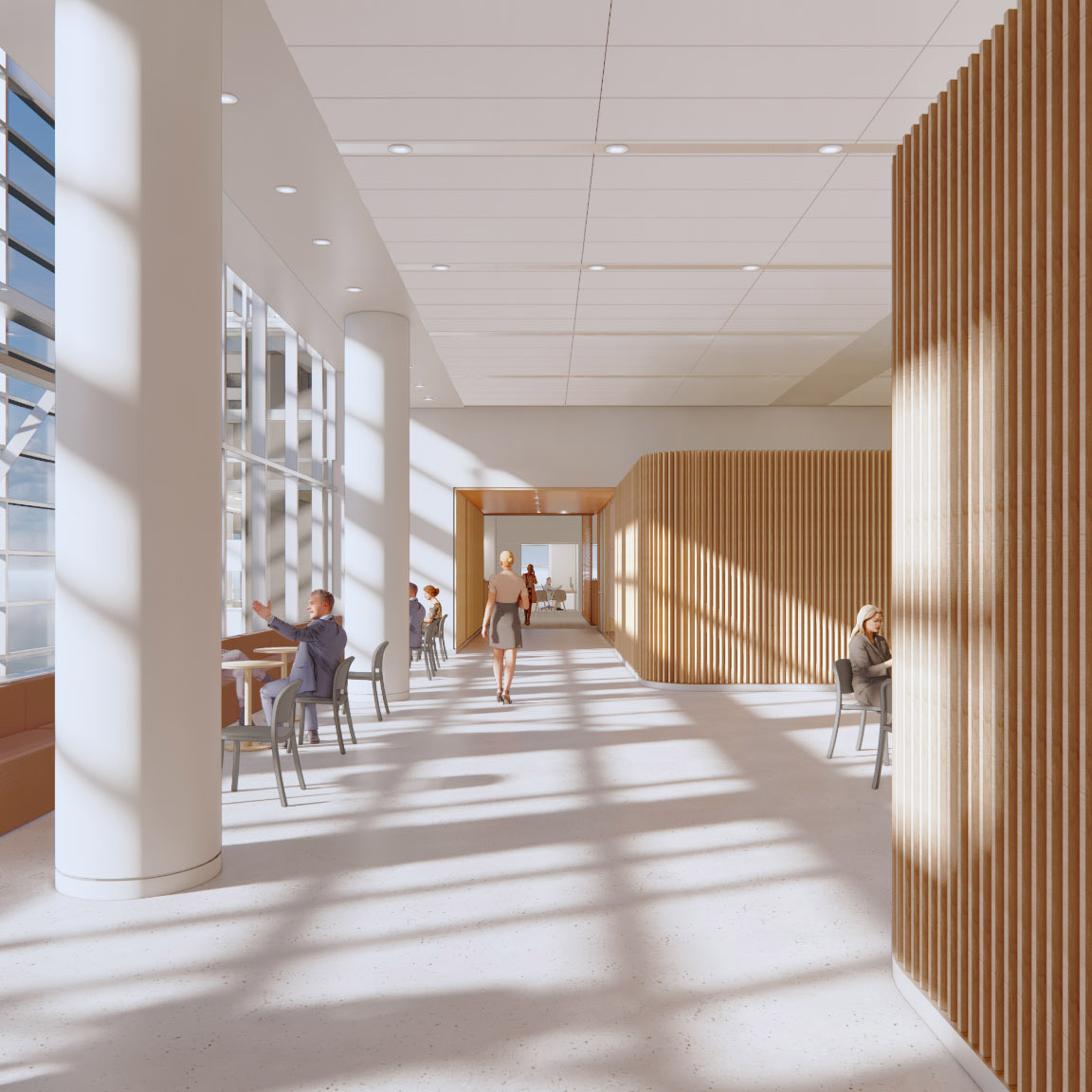 A rendering of lab space at 1334 York
